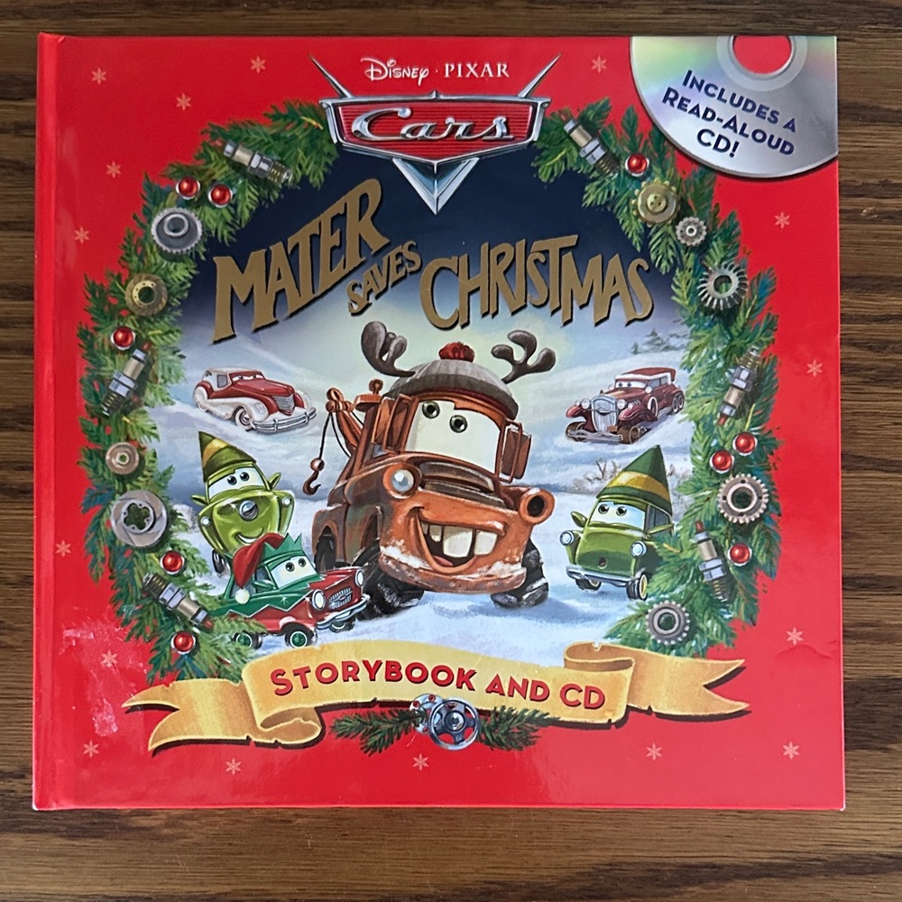 Disney’s Mater Saves Christmas (storybook and CD) in EUC.